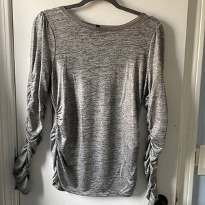 Silver long sleeve shirt